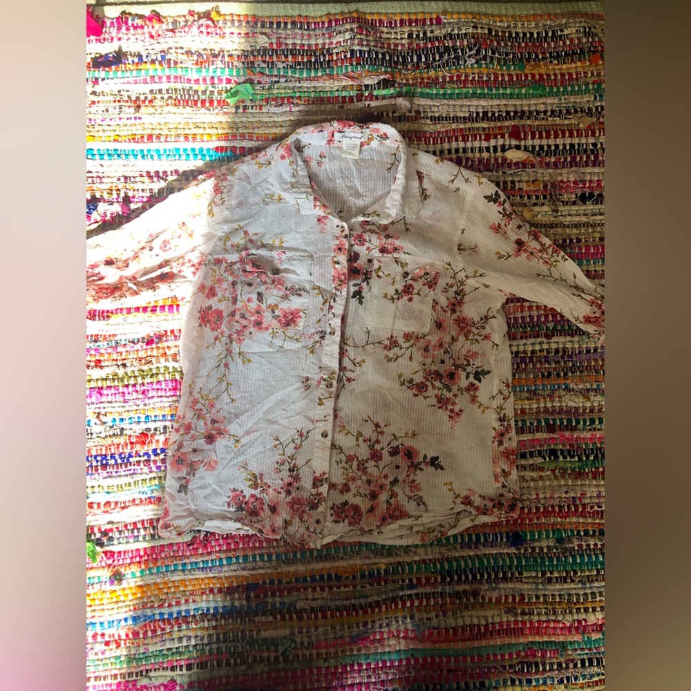 Floral button up shirt